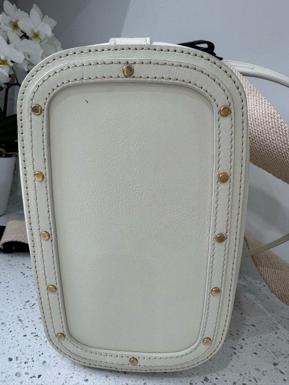 Chloe Ivory Leather Roy crossbody shoulder Bag - Picture 7 of 13